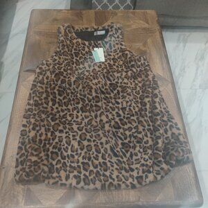 Anthroologie faux fur dress size 2x New